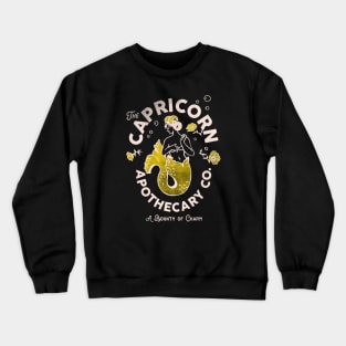 "Capricorn Apothecary Co: A Bounty Of Charm" Cool Zodiac Art Crewneck Sweatshirt